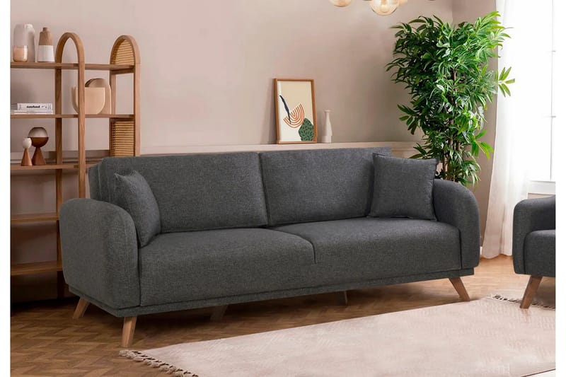 Malkiat Bäddsoffa - Antracit - Möbler - Soffa - Bäddsoffa - 3 sits bäddsoffa