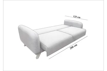 Malkiat Bäddsoffa - Cream - Möbler - Soffa - Bäddsoffa - 3 sits bäddsoffa