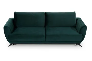 Megis 3-sits Bäddsoffa - Grön - Möbler - Soffa - Bäddsoffa - 3 sits bäddsoffa