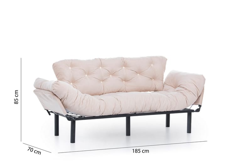 Mezonzo 3-sits Bäddsoffa - Beige - Möbler - Soffa - Bäddsoffa - 3 sits bäddsoffa