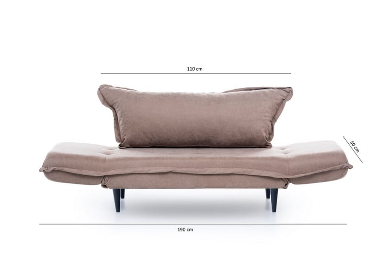 Mezonzo 3-sits Bäddsoffa - Brun - Möbler - Soffa - Bäddsoffa - 3 sits bäddsoffa