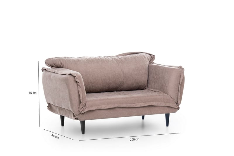 Mezonzo 3-sits Bäddsoffa - Brun - Möbler - Soffa - Bäddsoffa - 3 sits bäddsoffa