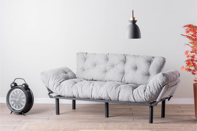 Mezonzo 3-sits Bäddsoffa - Grå - Möbler - Soffa - Bäddsoffa - 3 sits bäddsoffa