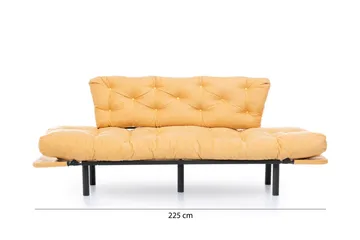 Mezonzo 3-sits Bäddsoffa - Gul - Möbler - Soffa - Bäddsoffa - 3 sits bäddsoffa