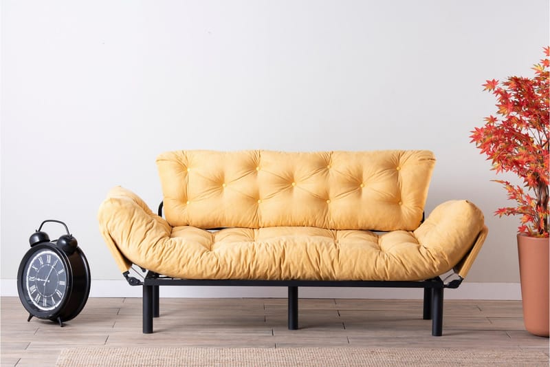 Mezonzo 3-sits Bäddsoffa - Gul - Möbler - Soffa - Bäddsoffa - 3 sits bäddsoffa