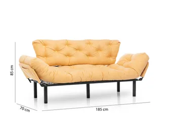 Mezonzo 3-sits Bäddsoffa - Gul - Möbler - Soffa - Bäddsoffa - 3 sits bäddsoffa