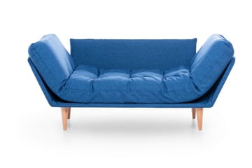 Mezonzo 3-sits Fällbar Längsbäddad Bäddsoffa 70x200 cm i Tyg - Blå - Möbler - Soffa - Bäddsoffa - 3 sits bäddsoffa