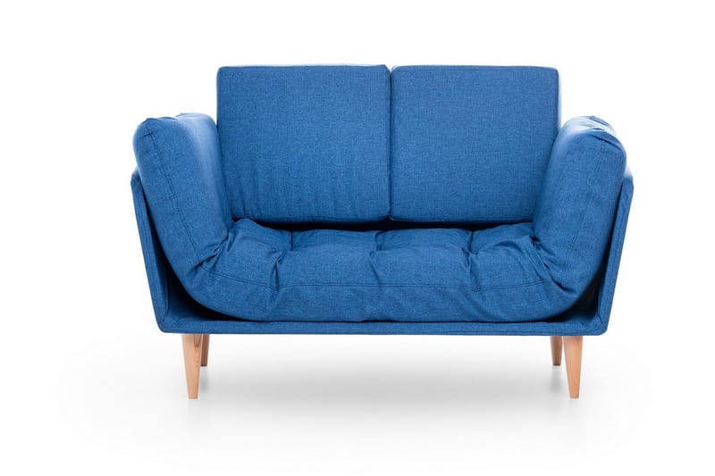 Mezonzo 3-sits Fällbar Längsbäddad Bäddsoffa 70x200 cm i Tyg - Blå - Möbler - Soffa - Bäddsoffa - 3 sits bäddsoffa