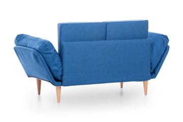 Mezonzo 3-sits Fällbar Längsbäddad Bäddsoffa 70x200 cm i Tyg - Blå - Möbler - Soffa - Bäddsoffa - 3 sits bäddsoffa