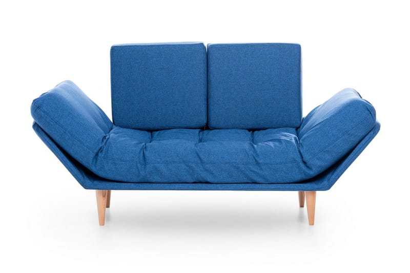 Mezonzo 3-sits Fällbar Längsbäddad Bäddsoffa 70x200 cm i Tyg - Blå - Möbler - Soffa - Bäddsoffa - 3 sits bäddsoffa