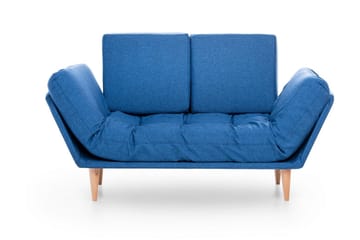 Mezonzo 3-sits Fällbar Längsbäddad Bäddsoffa 70x200 cm i Tyg - Blå - Möbler - Soffa - Bäddsoffa - 3 sits bäddsoffa