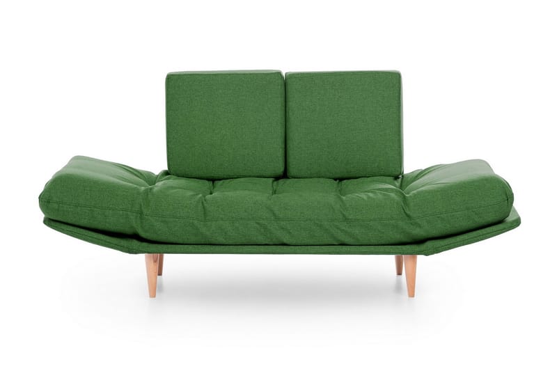 Mezonzo 3-sits Fällbar Längsbäddad Bäddsoffa 70x200 cm i Tyg - Grön - Möbler - Soffa - Bäddsoffa - 3 sits bäddsoffa