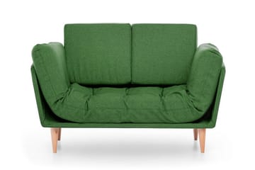 Mezonzo 3-sits Fällbar Längsbäddad Bäddsoffa 70x200 cm i Tyg - Grön - Möbler - Soffa - Bäddsoffa - 3 sits bäddsoffa