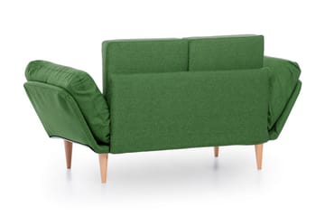 Mezonzo 3-sits Fällbar Längsbäddad Bäddsoffa 70x200 cm i Tyg - Grön - Möbler - Soffa - Bäddsoffa - 3 sits bäddsoffa