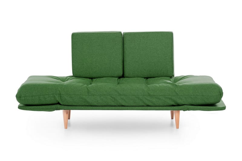 Mezonzo 3-sits Fällbar Längsbäddad Bäddsoffa 70x200 cm i Tyg - Grön - Möbler - Soffa - Bäddsoffa - 3 sits bäddsoffa