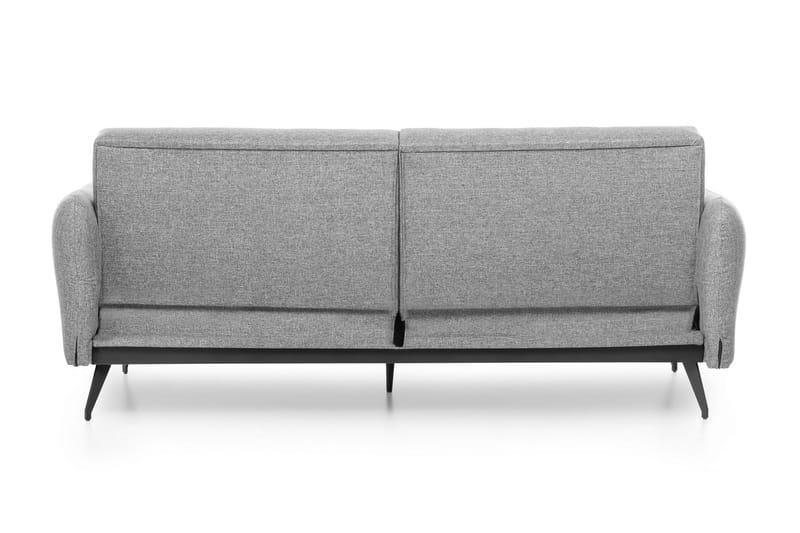 Mezonzo 3-sits Rektangulär Längsbäddad Bäddsoffa 125x190 cm i Tyg - Grå - Möbler - Soffa - Bäddsoffa - 3 sits bäddsoffa