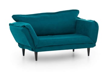 Mezonzo 3-sits Rektangulär Längsbäddad Bäddsoffa 50x190 cm i Tyg - Grön - Möbler - Soffa - Bäddsoffa - 3 sits bäddsoffa