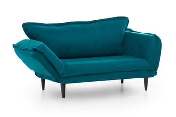 Mezonzo 3-sits Rektangulär Längsbäddad Bäddsoffa 50x190 cm i Tyg - Grön - Möbler - Soffa - Bäddsoffa - 3 sits bäddsoffa
