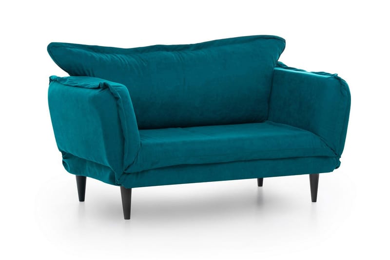 Mezonzo 3-sits Rektangulär Längsbäddad Bäddsoffa 50x190 cm i Tyg - Grön - Möbler - Soffa - Bäddsoffa - 3 sits bäddsoffa
