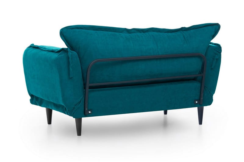 Mezonzo 3-sits Rektangulär Längsbäddad Bäddsoffa 50x190 cm i Tyg - Grön - Möbler - Soffa - Bäddsoffa - 3 sits bäddsoffa
