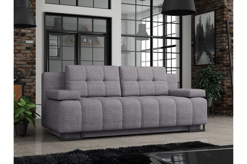 Morenia 3-sits Bäddsoffa - Grå - Möbler - Soffa - Bäddsoffa - 3 sits bäddsoffa