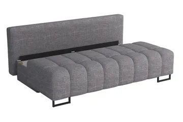 Morenia 3-sits Fällbar Bäddsoffa 146x200 cm med Förvaring i Tyg - Blå - Möbler - Soffa - Bäddsoffa - 3 sits bäddsoffa