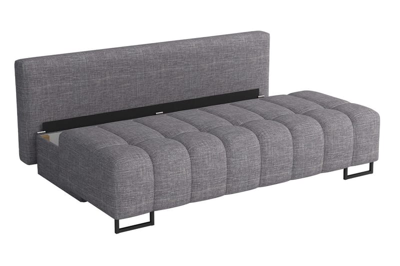 Morenia 3-sits Fällbar Bäddsoffa 146x200 cm med Förvaring i Tyg - Blå - Möbler - Soffa - Bäddsoffa - 3 sits bäddsoffa