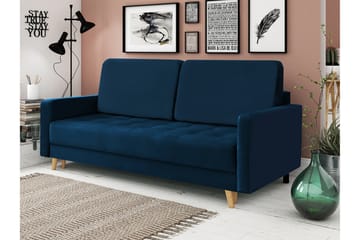 Nelas 4-sits Bäddsoffa - Blå - Möbler - Soffa - Bäddsoffa - 3 sits bäddsoffa