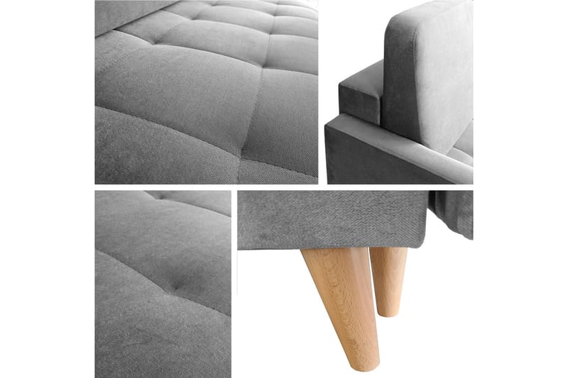 Nelas 4-sits Bäddsoffa - Blå - Möbler - Soffa - Bäddsoffa - 3 sits bäddsoffa