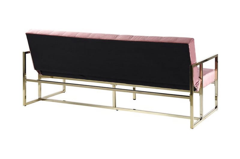 Ordsbo 3-sits Bäddsoffa - Sammet/Rosa - Möbler - Soffa - Bäddsoffa - 3 sits bäddsoffa