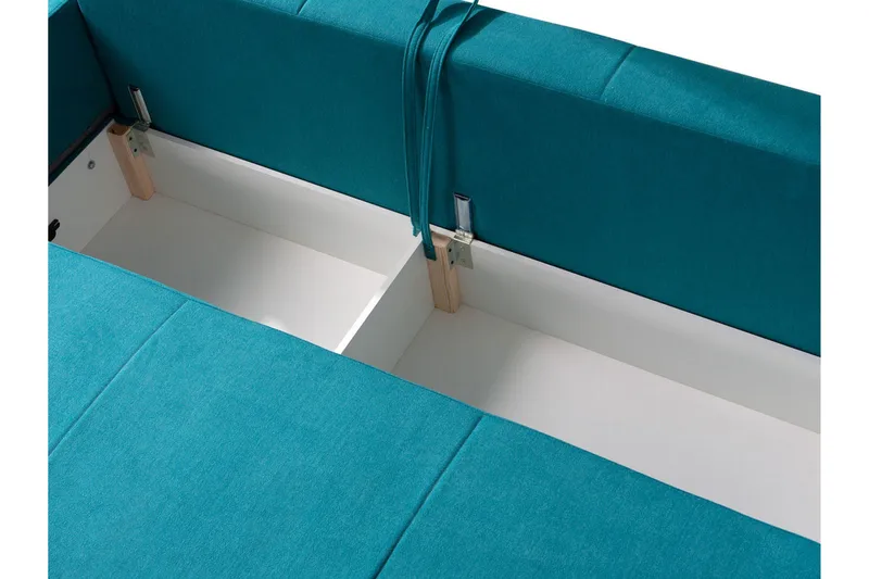 Oviedo Bäddsoffa 215x95x86 cm - Grå/Lila - Möbler - Soffa - Bäddsoffa - 3 sits bäddsoffa