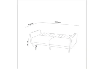 Pattyn Bäddsoffa 3-sits - Mörkblå - Möbler - Soffa - Bäddsoffa - 3 sits bäddsoffa