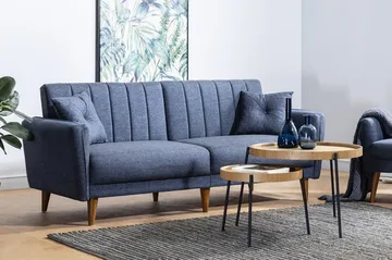 Pattyn Bäddsoffa 3-sits - Mörkblå - Möbler - Soffa - Bäddsoffa - 3 sits bäddsoffa