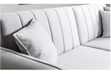 Pattyn Bäddsoffa i Tyg med Träben - Beige - Möbler - Soffa - Bäddsoffa - 3 sits bäddsoffa