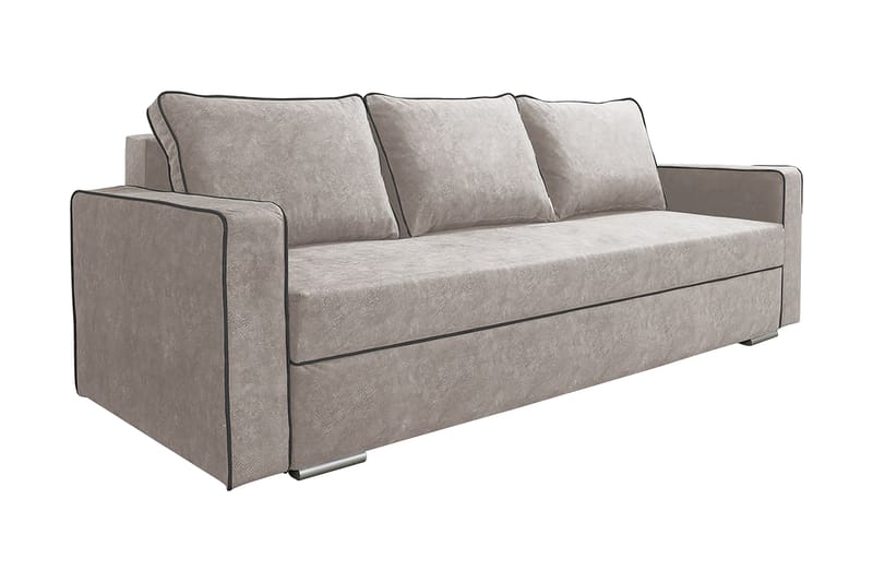 Peaver Bäddsoffa - Beige/Grå - 3 sits bäddsoffa