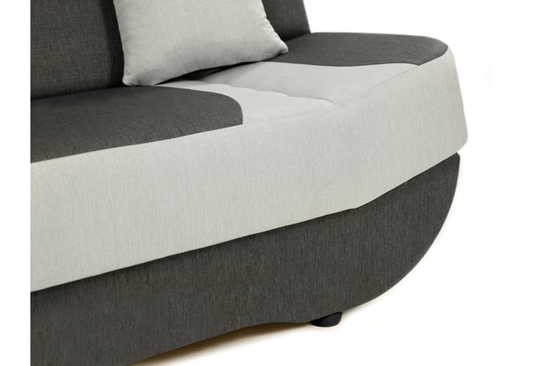 Pinto 3-sits Rektangulär Bäddsoffa i Tyg - Röd|Svart - Möbler - Soffa - Bäddsoffa - 3 sits bäddsoffa