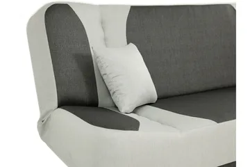 Pinto 3-sits Rektangulär Bäddsoffa i Tyg - Röd|Svart - Möbler - Soffa - Bäddsoffa - 3 sits bäddsoffa