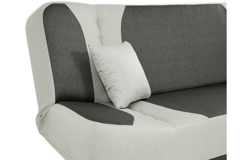 Pinto 3-sits Rektangulär Bäddsoffa i Tyg - Röd|Svart - Möbler - Soffa - Bäddsoffa - 3 sits bäddsoffa