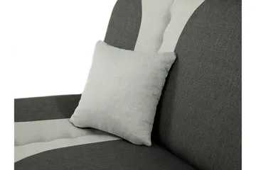 Pinto 3-sits Rektangulär Bäddsoffa i Tyg - Röd|Svart - Möbler - Soffa - Bäddsoffa - 3 sits bäddsoffa
