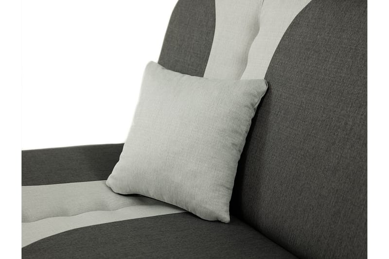 Pinto 3-sits Rektangulär Bäddsoffa i Tyg - Röd|Svart - Möbler - Soffa - Bäddsoffa - 3 sits bäddsoffa