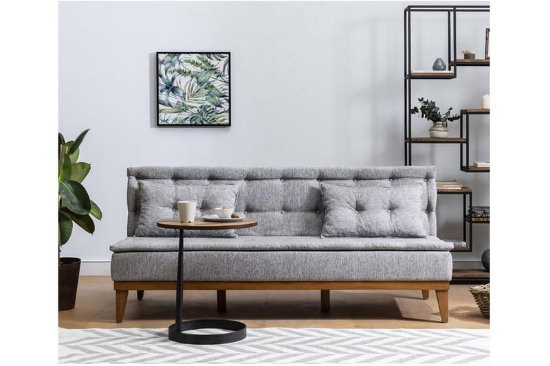 Raguel Bäddsoffa 3-sits - Grå - Möbler - Soffa - Bäddsoffa - 3 sits bäddsoffa