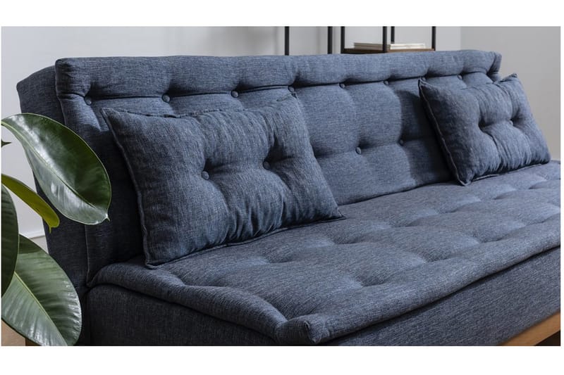 Raguel Bäddsoffa 3-sits - Mörkblå - Möbler - Soffa - Bäddsoffa - 3 sits bäddsoffa