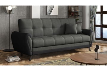 Rangrik 3-sits Bäddsoffa - Grå/Svart - Möbler - Soffa - Bäddsoffa - 3 sits bäddsoffa