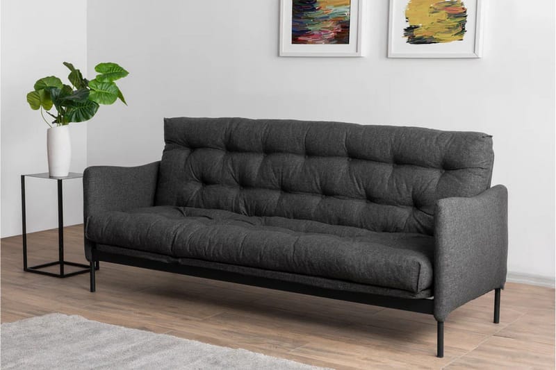 Renge Bäddsoffa - Mörkgrå - Möbler - Soffa - Bäddsoffa - 3 sits bäddsoffa