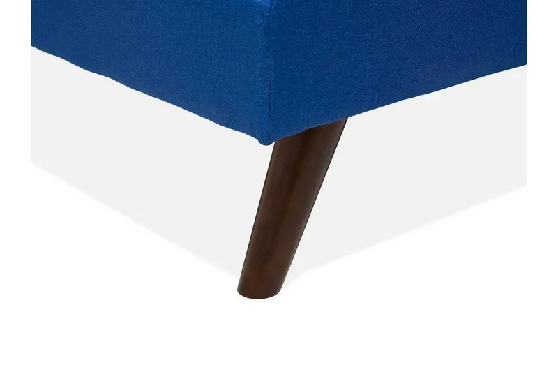 Ronne 2-sits Fällbar Rektangulär Bäddsoffa i Tyg med Träben - Blå - Möbler - Soffa - Bäddsoffa - 3 sits bäddsoffa