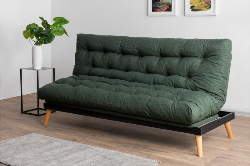 Saki Bäddsoffa - Green - Möbler - Soffa - Bäddsoffa - 3 sits bäddsoffa
