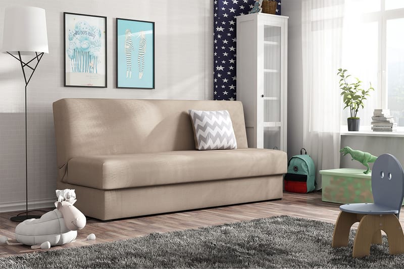 SantKearl Bäddsoffa - Beige - Möbler - Soffa - Bäddsoffa - 3 sits bäddsoffa
