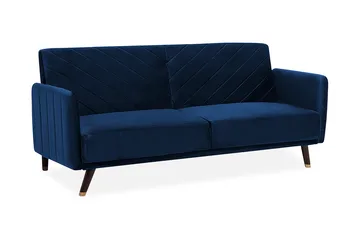 Senja Bäddsoffa 200 cm - Blå - Möbler - Soffa - Bäddsoffa - 3 sits bäddsoffa