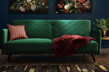 Senja Bäddsoffa 200 cm - Grön - Möbler - Soffa - Bäddsoffa - 3 sits bäddsoffa