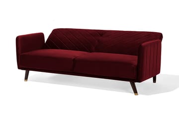 Senja Bäddsoffa 200 cm - Röd - Möbler - Soffa - Bäddsoffa - 3 sits bäddsoffa